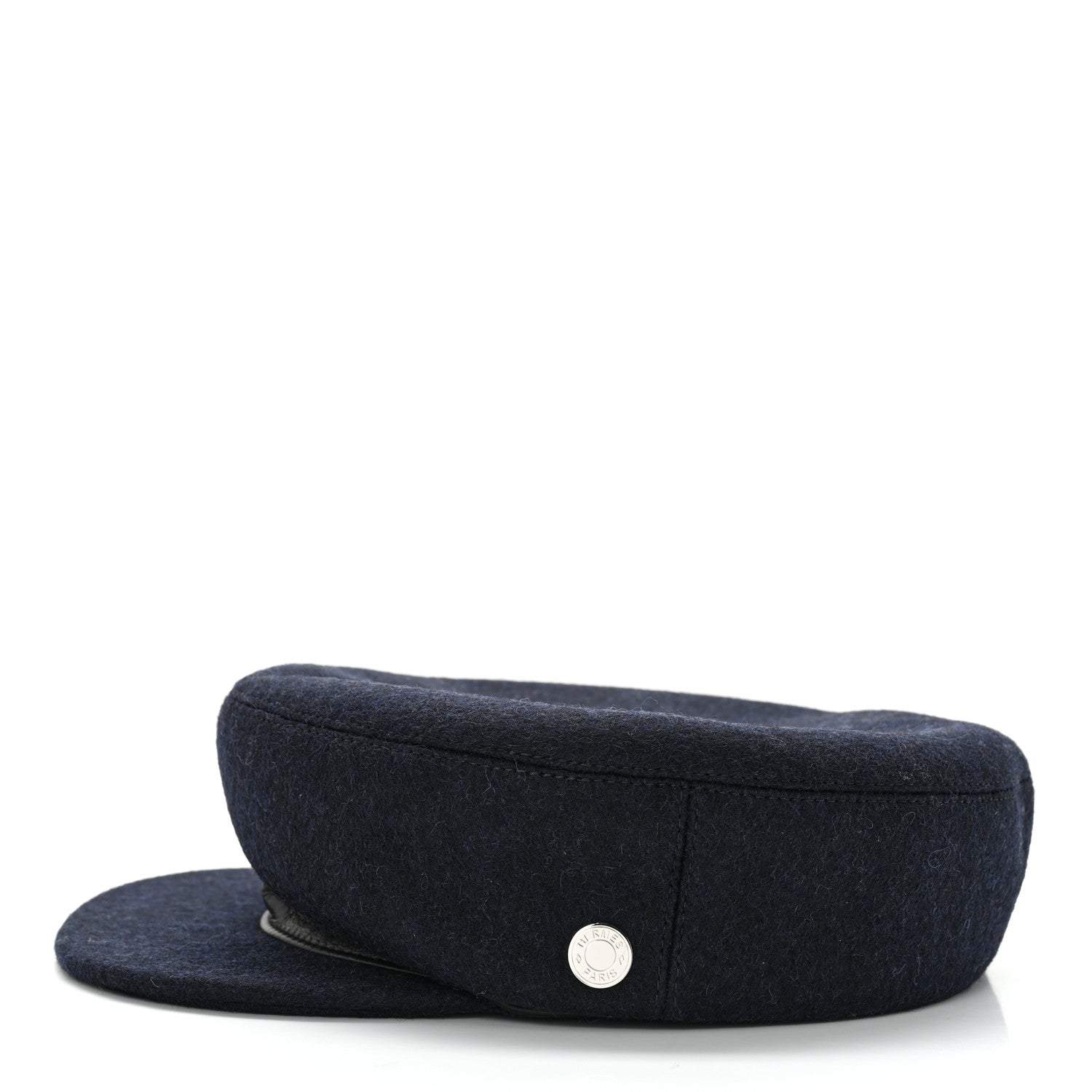Hermes Cashmere Swift Womens Deauville Cap 57 Black 4 of 9