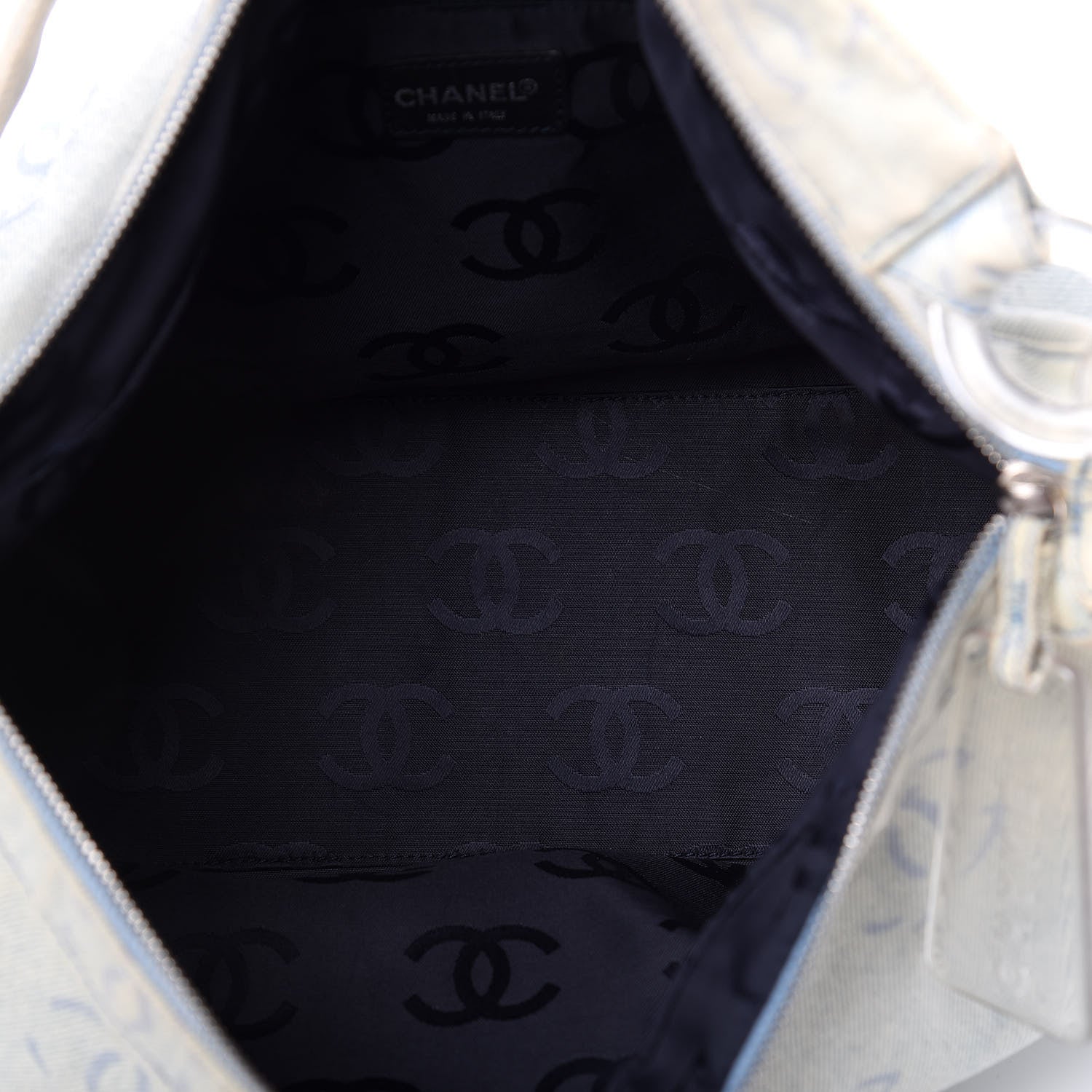 Chanel Canvas CC Hobo Light Blue 5 of 10