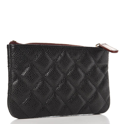 Chanel Caviar Quilted Small Cosmetic Case Black 3 of 8