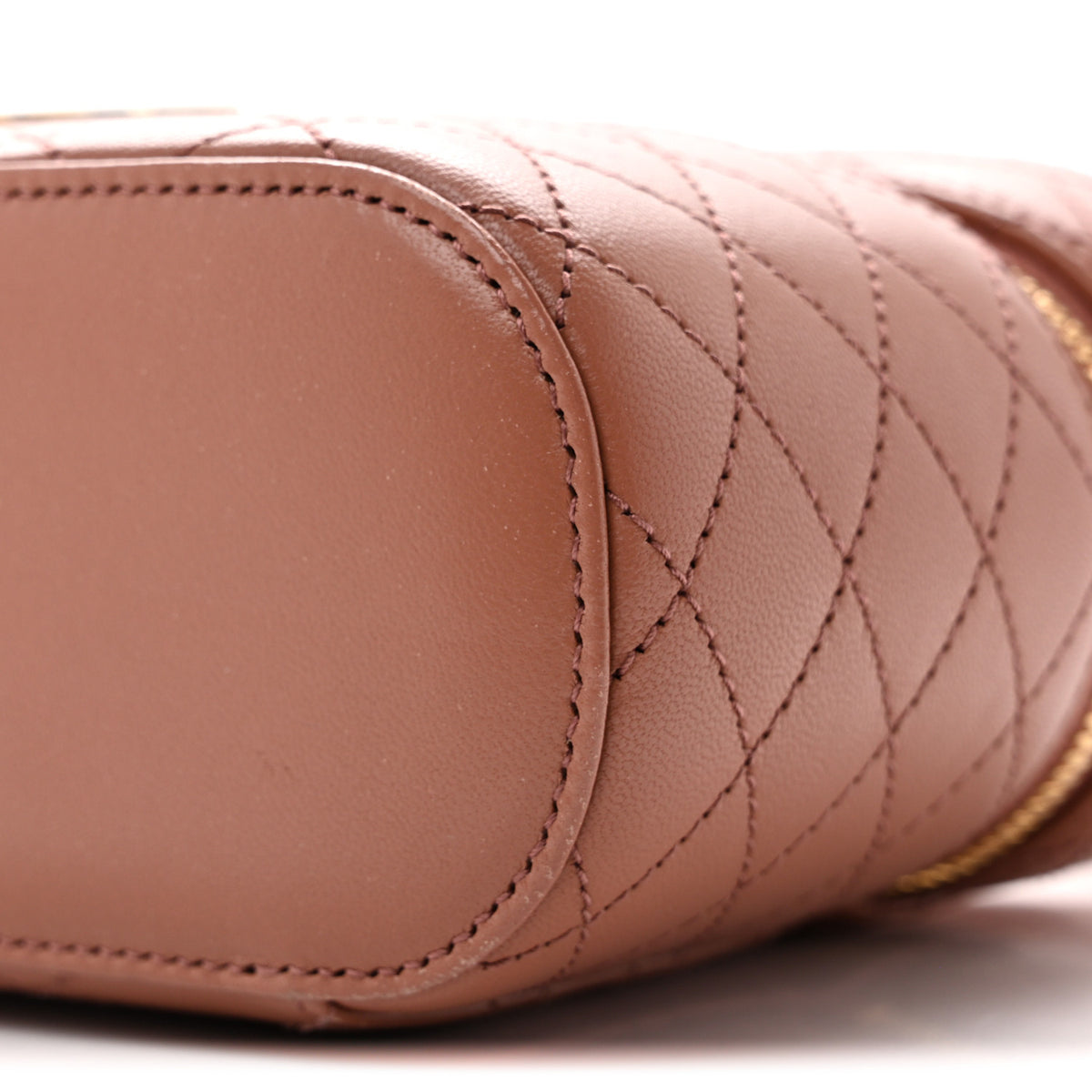 Saint Laurent Lambskin Quilted Mini Gaby Vanity Case Barely Pink 9 of 11