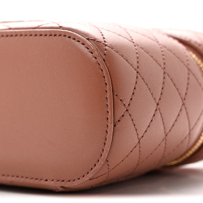Saint Laurent Lambskin Quilted Mini Gaby Vanity Case Barely Pink 9 of 11