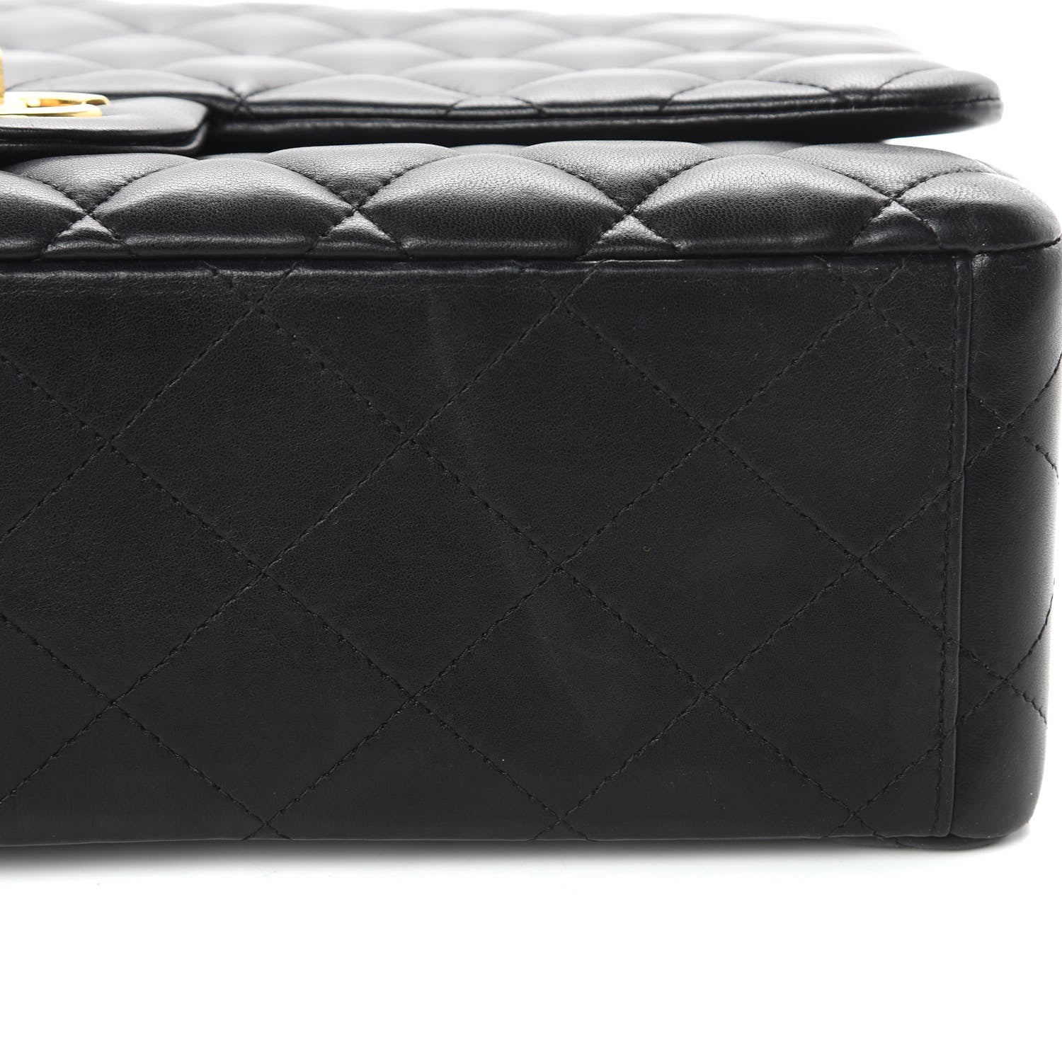 Chanel Lambskin Quilted Maxi Double Flap Black 14 of 18