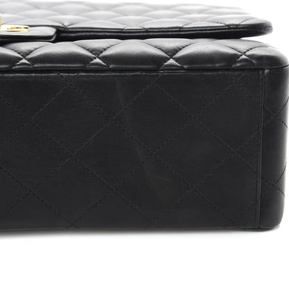 Chanel Lambskin Quilted Maxi Double Flap Black 14 of 18