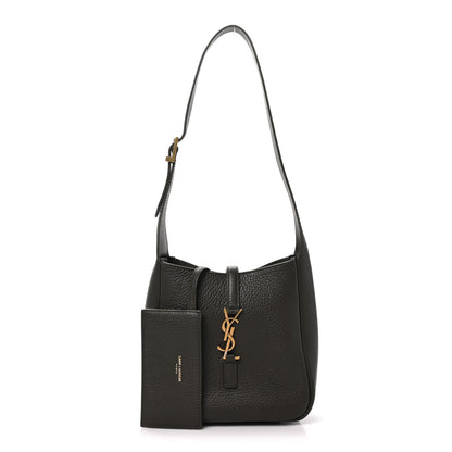 Saint Laurent Grained Deerskin Baby Supple Le 5 A 7 Hobo Light Musk 1 of 9
