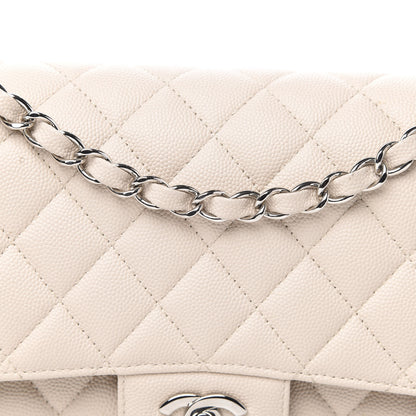 Chanel Caviar Quilted Medium Double Flap Light Beige 13 of 16