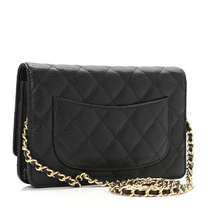 Chanel Caviar Quilted Wallet On Chain WOC Black 3 of 13