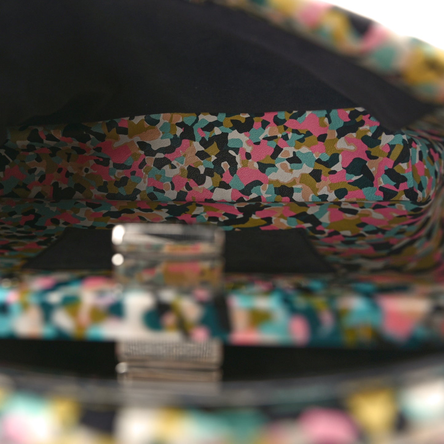 Nappa Printed Mini Peekaboo Iconic Satchel Multicolor