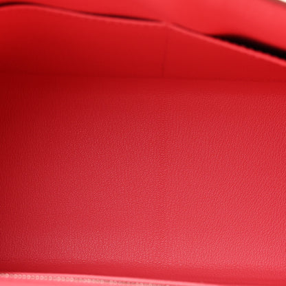 Hermes Epsom Chevre Mysore Kellygraphie Lettre R Kelly Sellier 28 Abricot Brique Feu 5 of 15