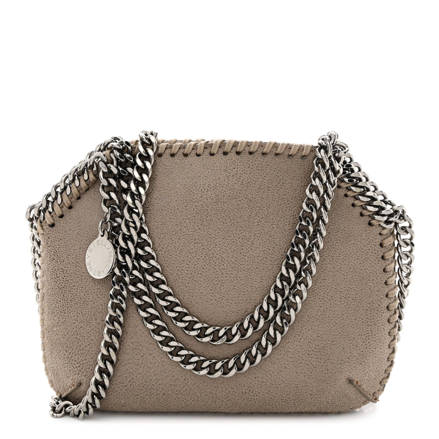 Stella McCartney Shaggy Deer Mini Shoulder Bag Taupe 1 of 11