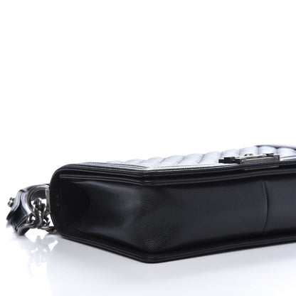 Chanel Caviar Quilted New Medium Boy Flap Black 6 of 12