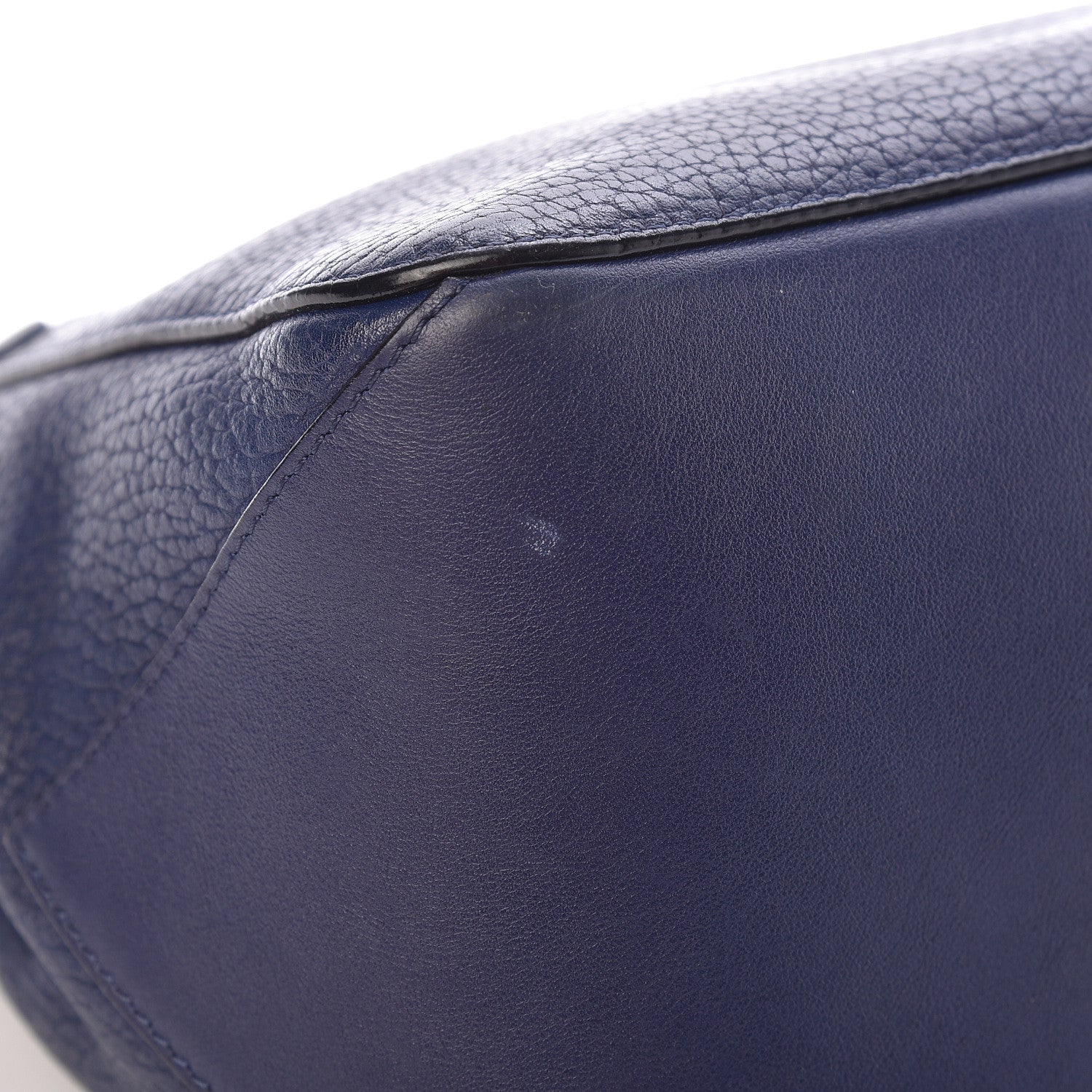 Proenza Schouler Pebbled Calfskin Double Sided PS Courier Bag Indigo 15 of 17