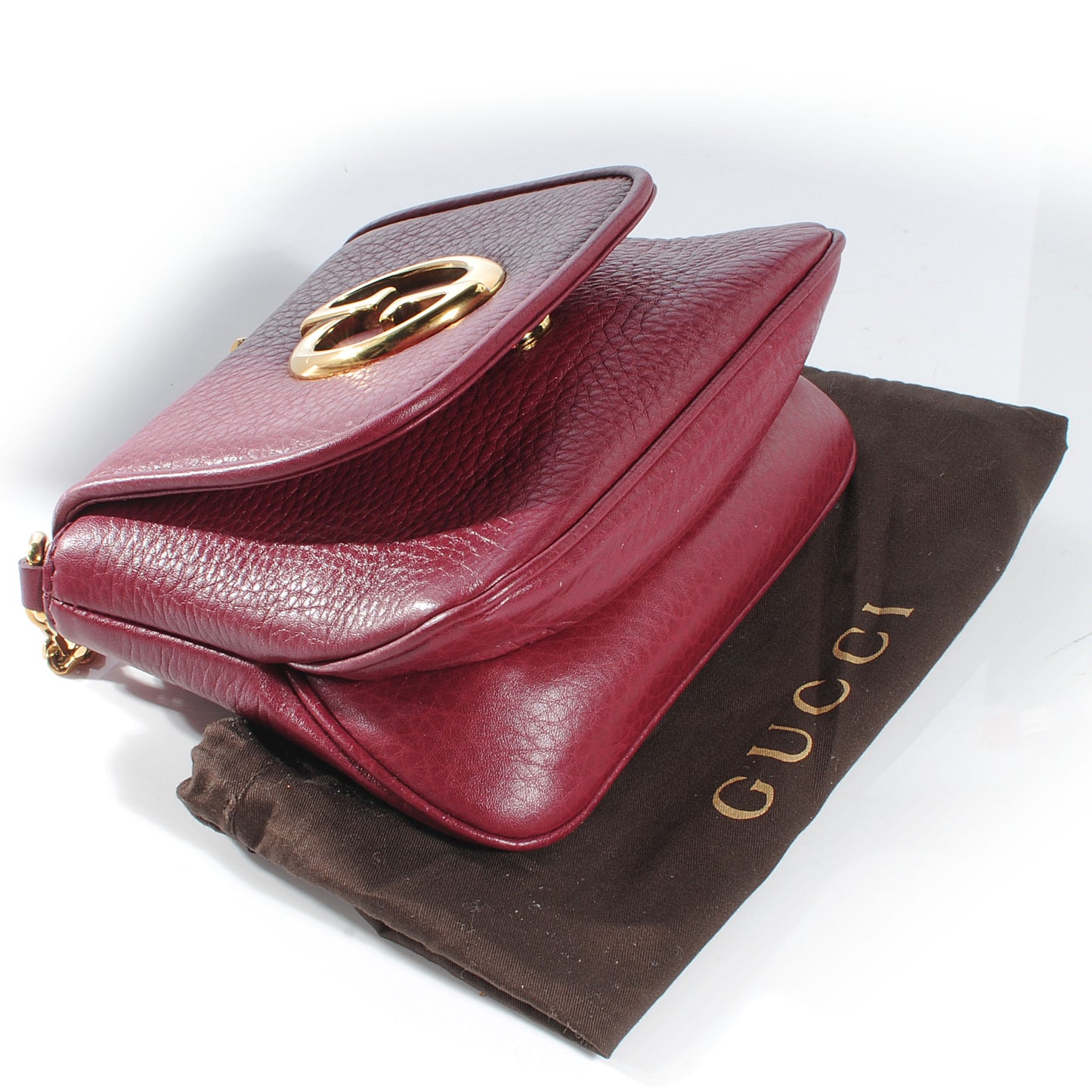 Cellarius Calfskin Small 1973 Chain Shoulder Bag Cherry Gloss