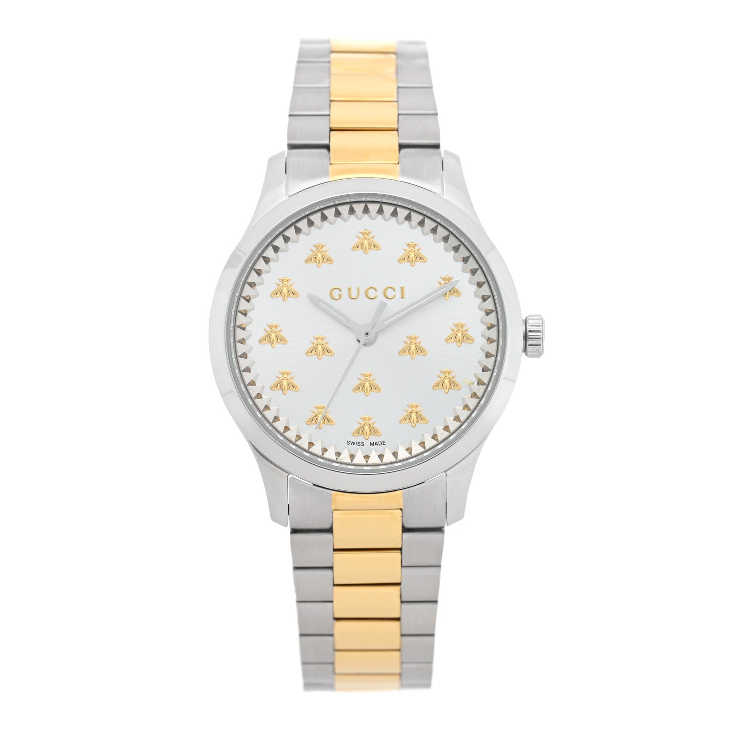 Gucci Stainless Steel 32mm G-Timeless Bee Quartz Watch Silver 1 of 5