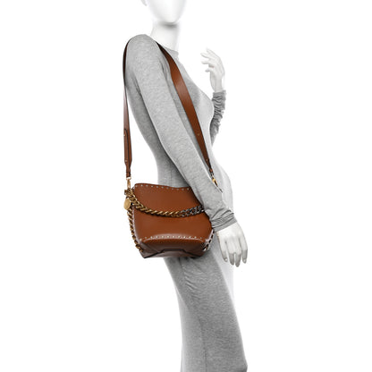 Stella McCartney Eco Alter Nappa Studded Frayme Bucket Pecan 2 of 9