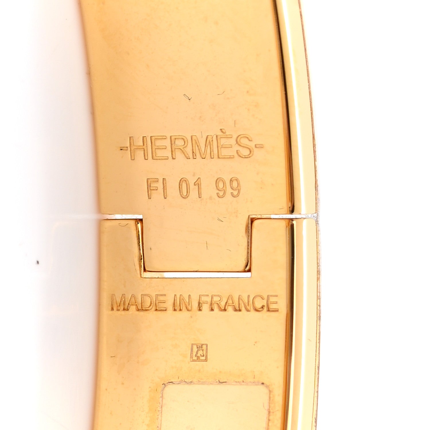 Hermes Enamel Printed Panoplie Equestre Narrow Clic Clac H Bracelet PM Positif Negatif 4 of 5