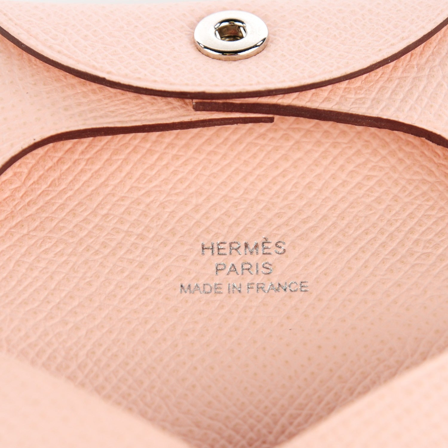 Hermes Epsom Bastia Coin Purse Rose Eglantine 6 of 7