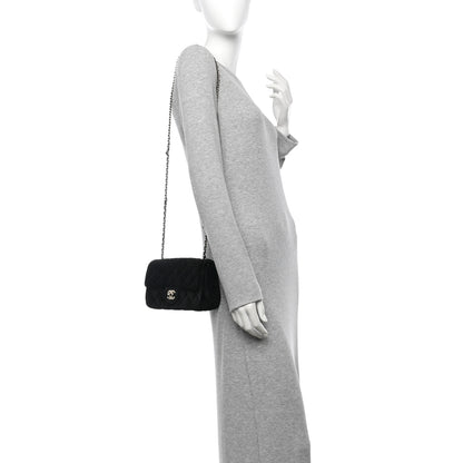 Chanel Velvet Quilted Mini Rectangular Pearl Crush Flap Black 2 of 11