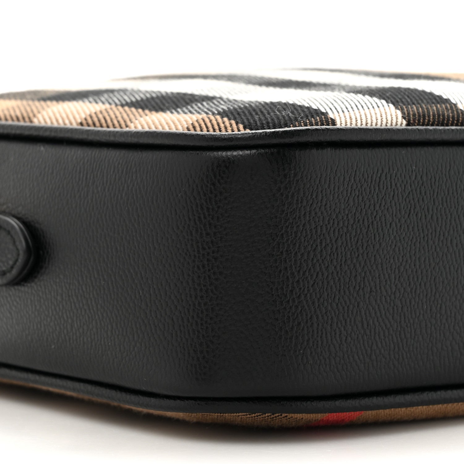 Burberry Giant Check Calfskin Small Camera Bag Black 9 of 9