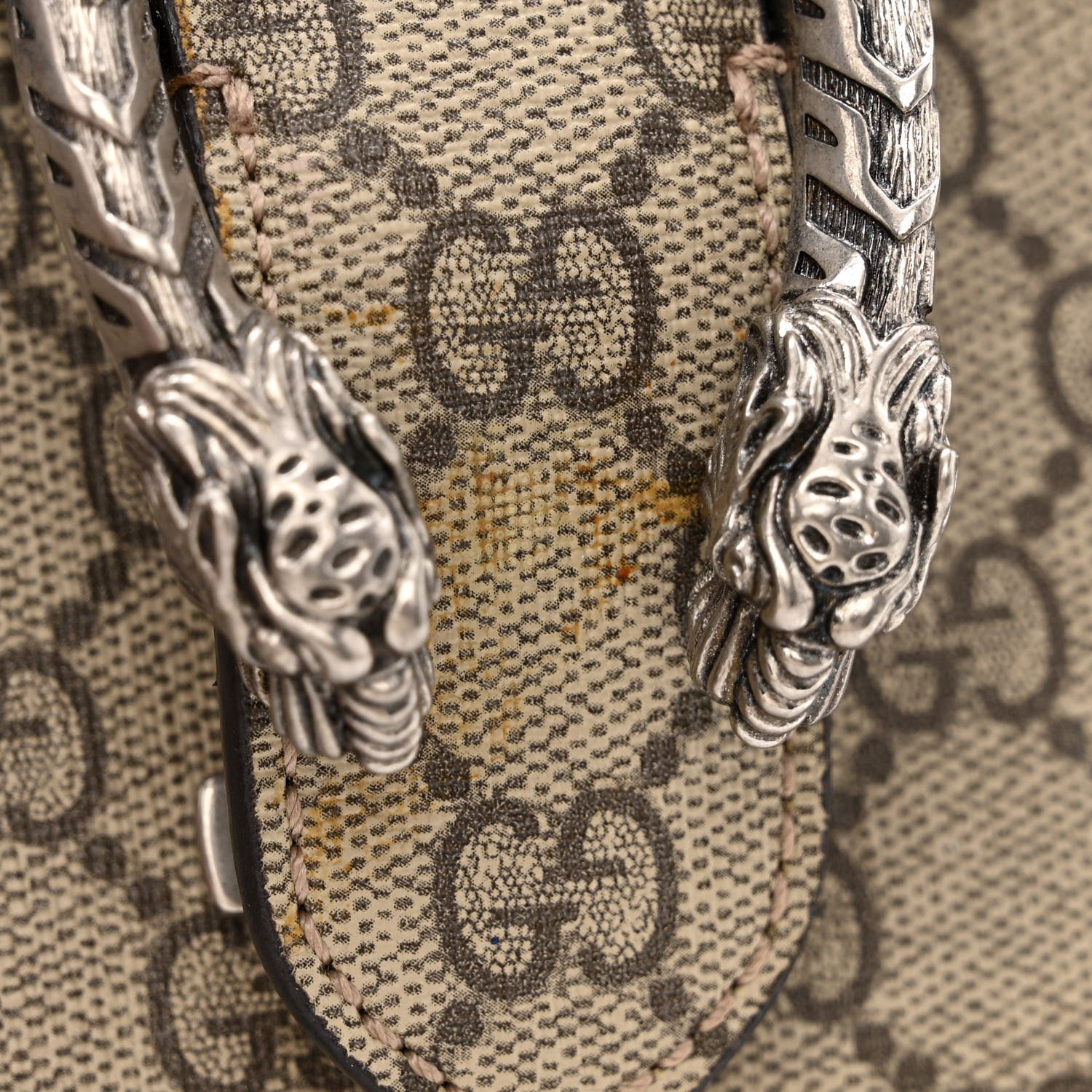 Gucci GG Supreme Monogram Mini Dionysus Shoulder Bag Taupe 13 of 17