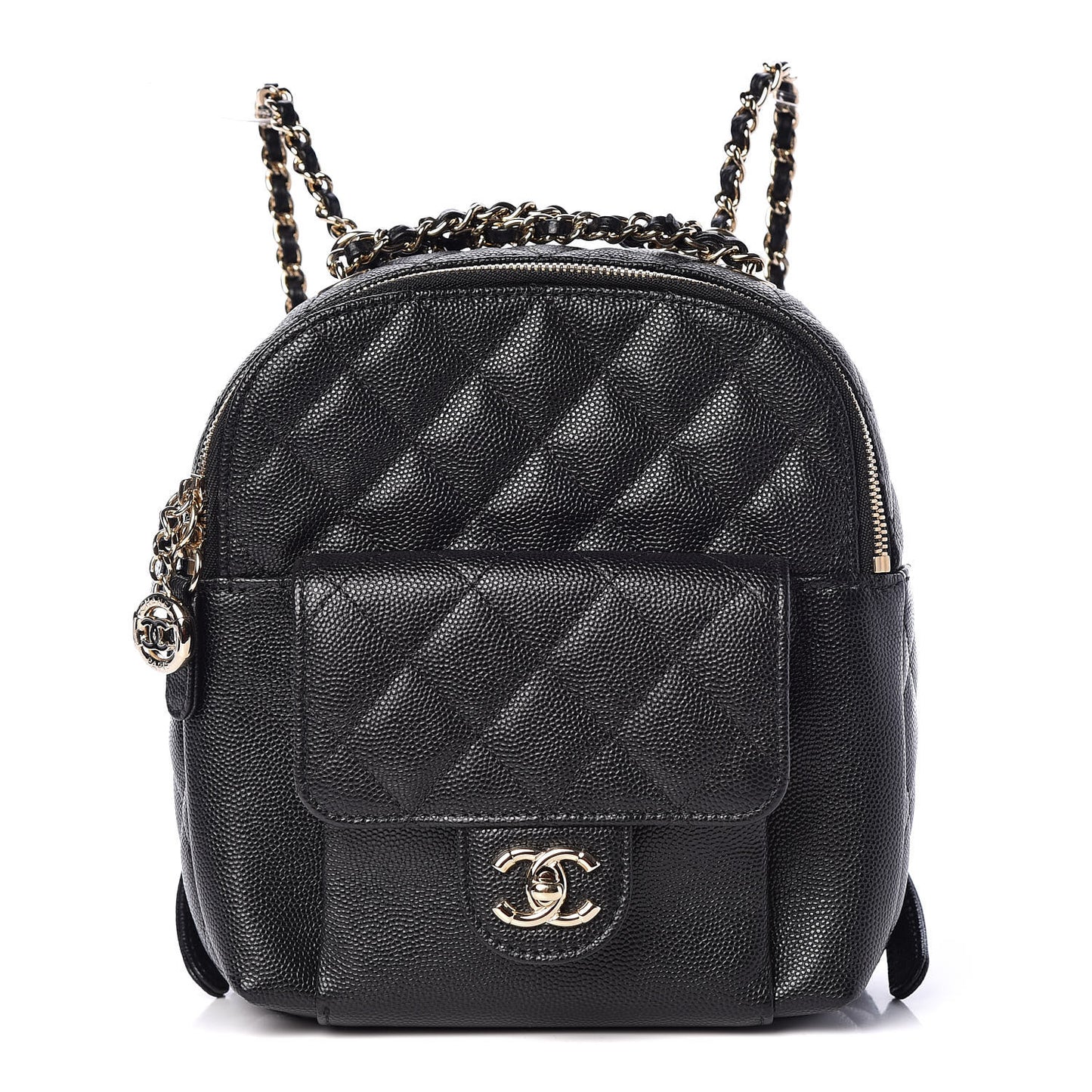 Caviar Quilted Small CC Day Backpack Black