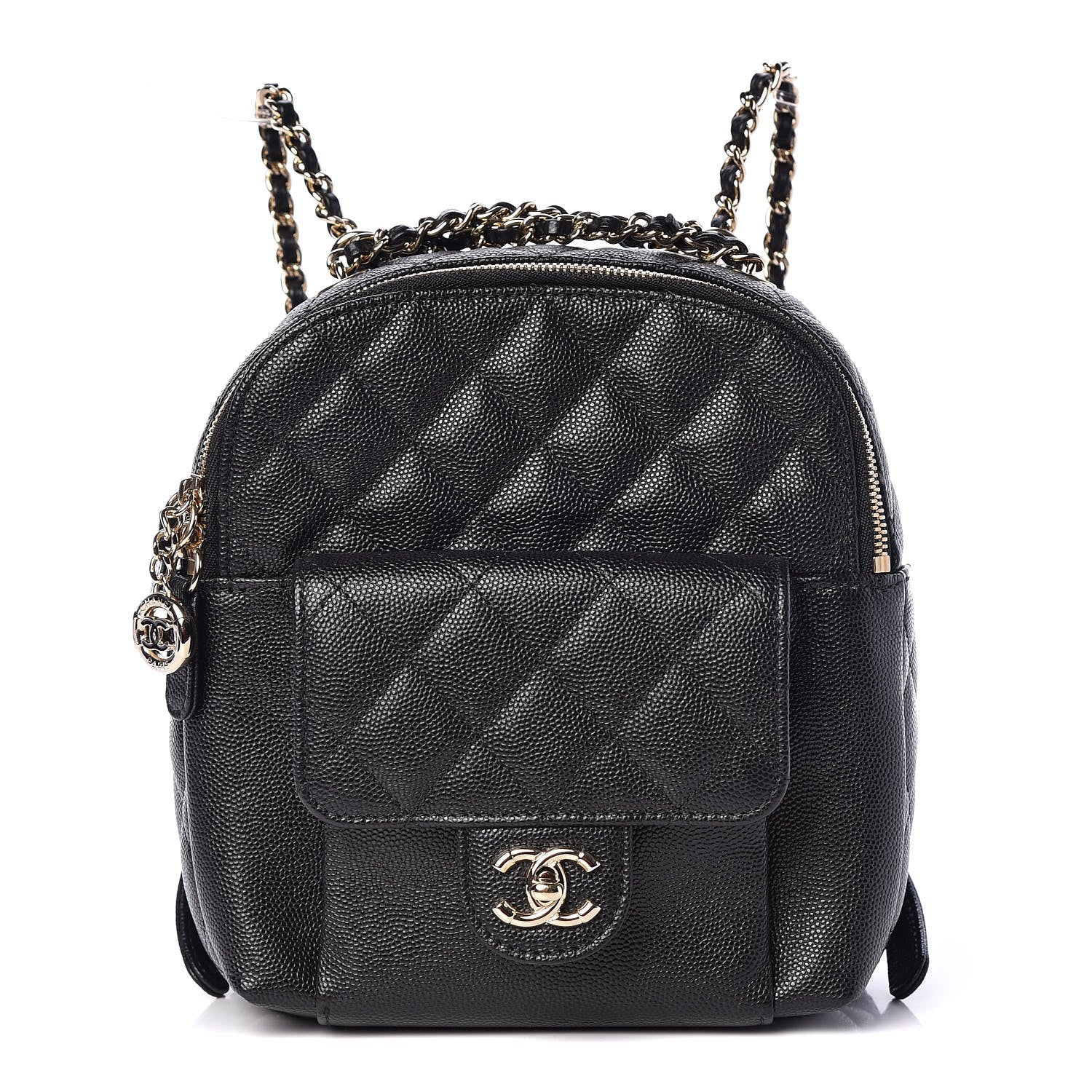 Chanel Caviar Quilted Small CC Day Backpack Black 1 of 9