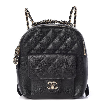 Chanel Caviar Quilted Small CC Day Backpack Black 1 of 9