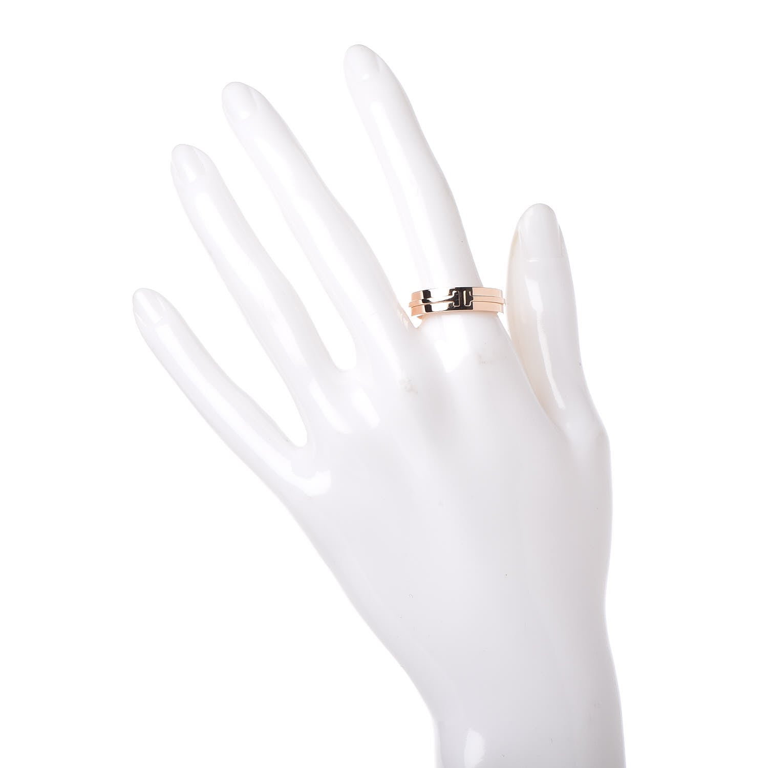 Tiffany 18K Rose Gold Two Narrow Ring 58 8.25 3 of 6