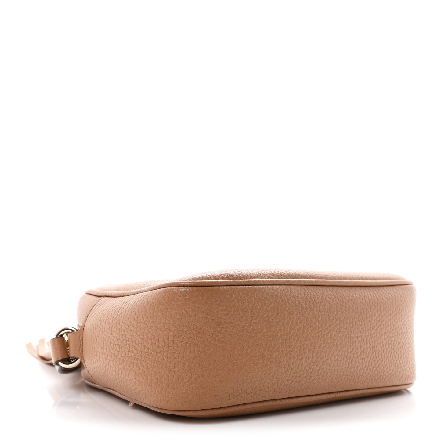 Pebbled Calfskin Small Soho Disco Bag Rose Beige