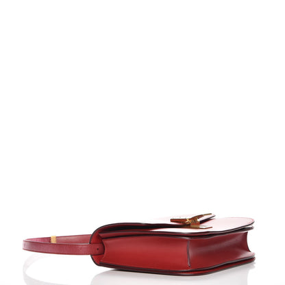 Celine Box Calfskin Medium Classic Box Flap Bag Red 5 of 13