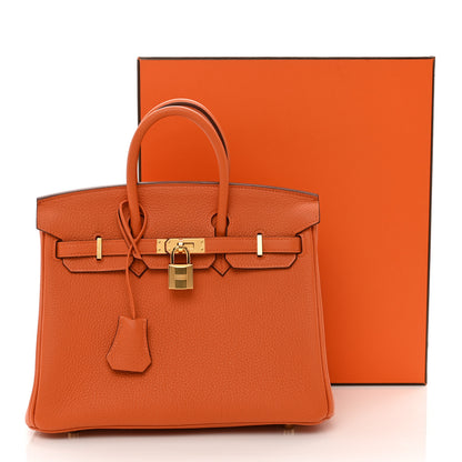 Hermes Togo Birkin 25 Orange 11 of 11
