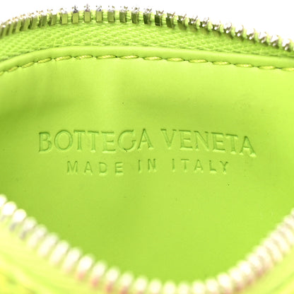 Bottega Veneta Nappa Embossed Intrecciato Zipped Card Case Kiwi 7 of 12