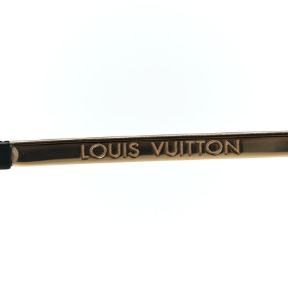 Louis Vuitton Metal The Party Aviator Sunglasses Z0997W Gold 6 of 6