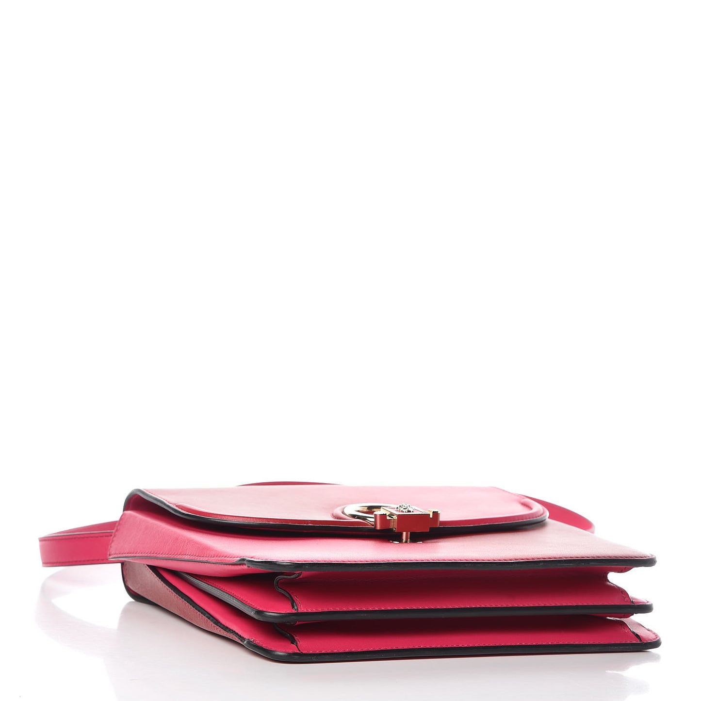 Calfskin Medium DV One Satchel Pink Red