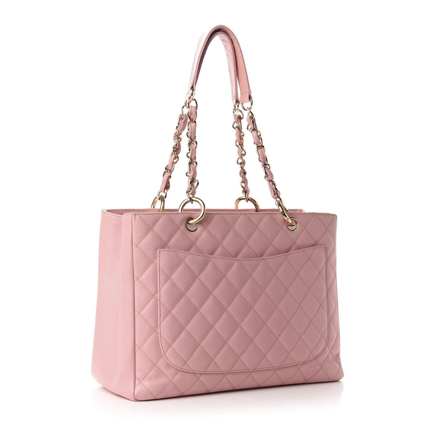 Caviar Quilted Grand Shopping Tote GST Pink