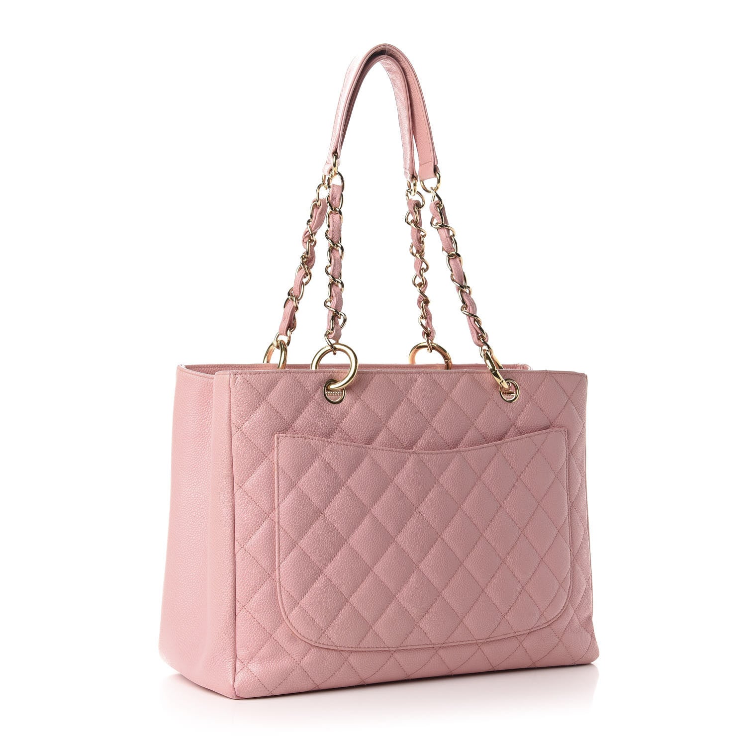 Chanel Caviar Quilted Grand Shopping Tote GST Pink 3 of 16