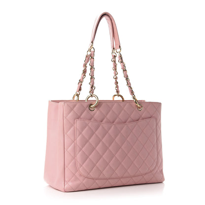 Chanel Caviar Quilted Grand Shopping Tote GST Pink 3 of 16