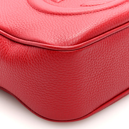 Gucci Pebbled Calfskin Small Soho Disco Bag Vibrant Red 9 of 10