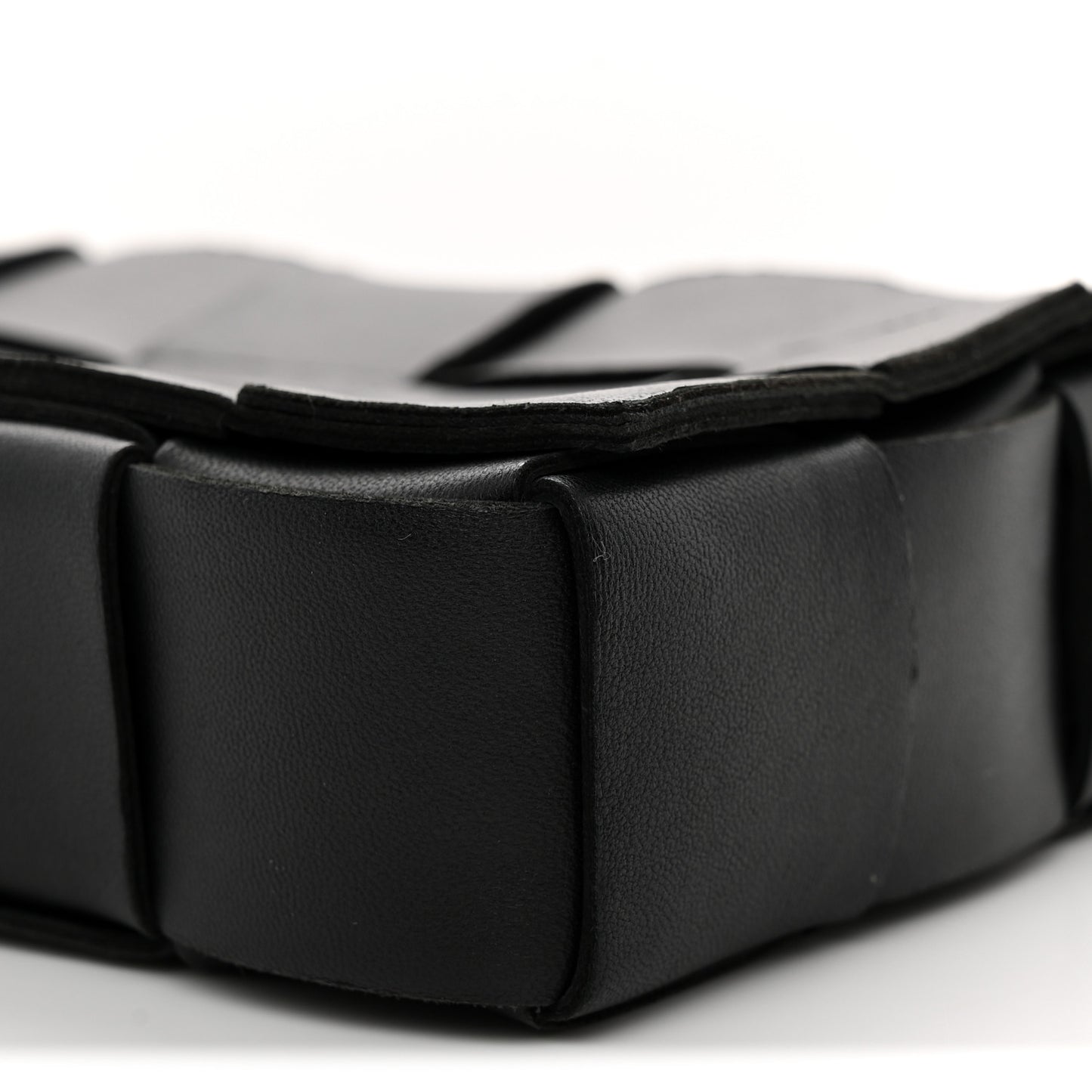 Nappa Maxi Intreccio Cassette Bag Black