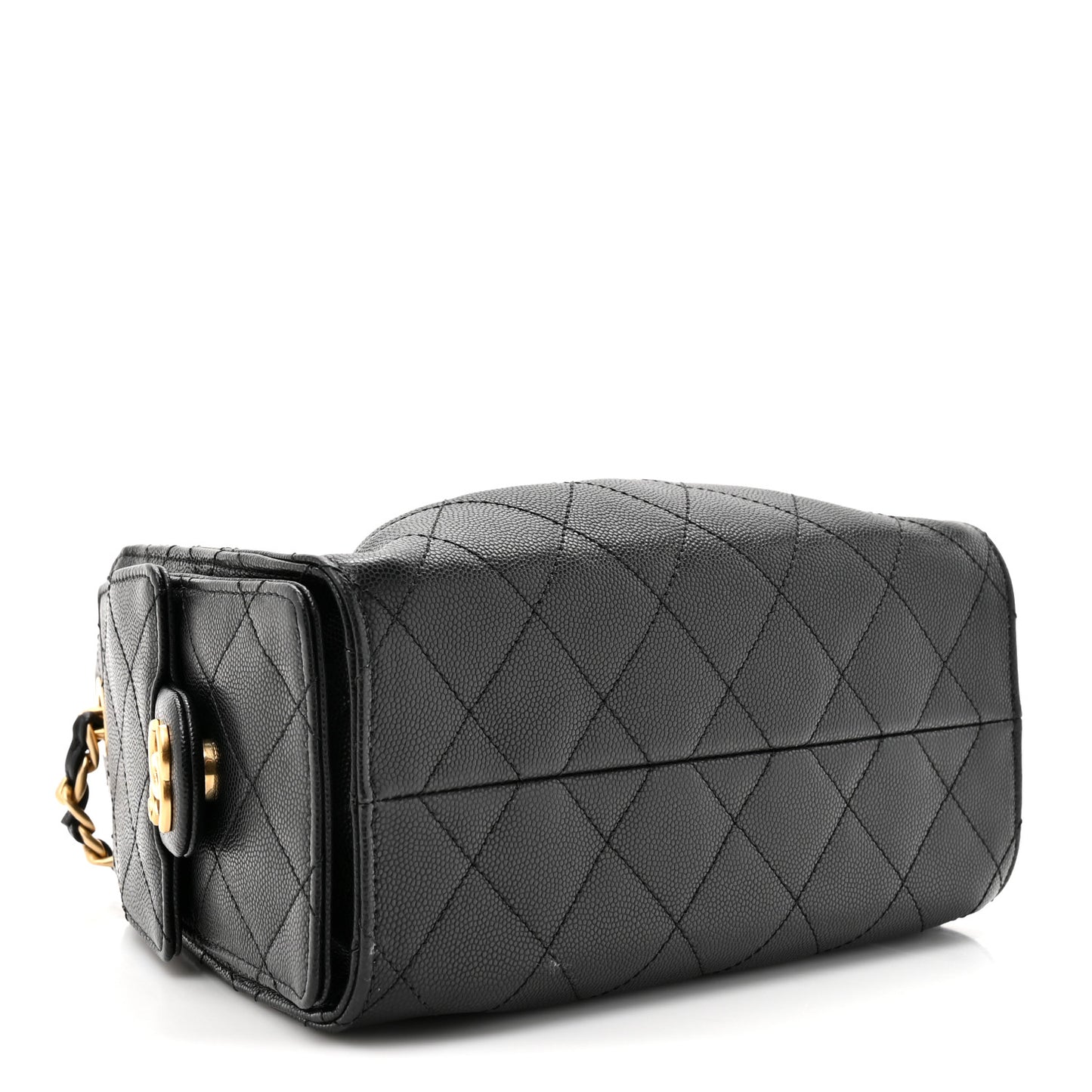 Caviar Quilted Mini Chanel 25 Handbag Black