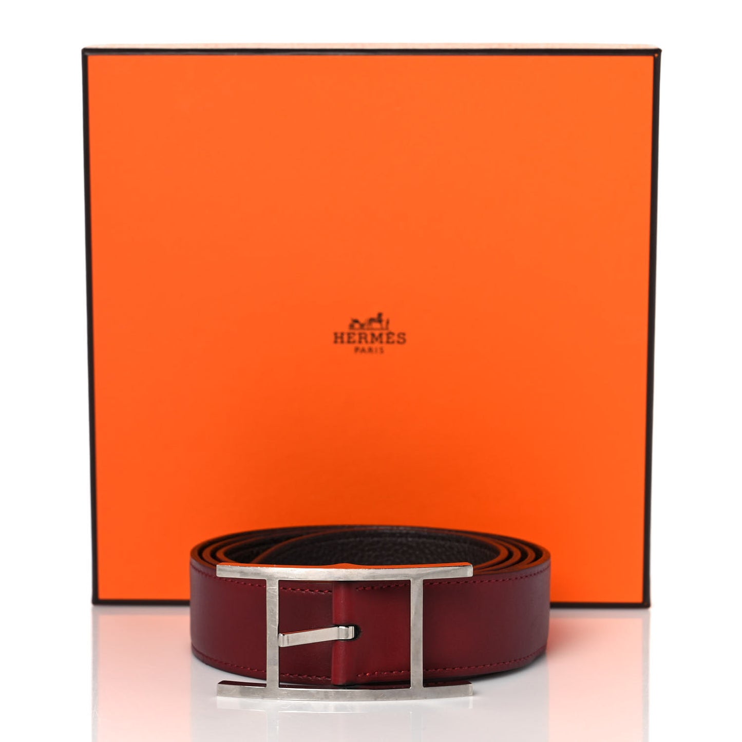 Box Togo Hapi Belt 105 Rouge H Black