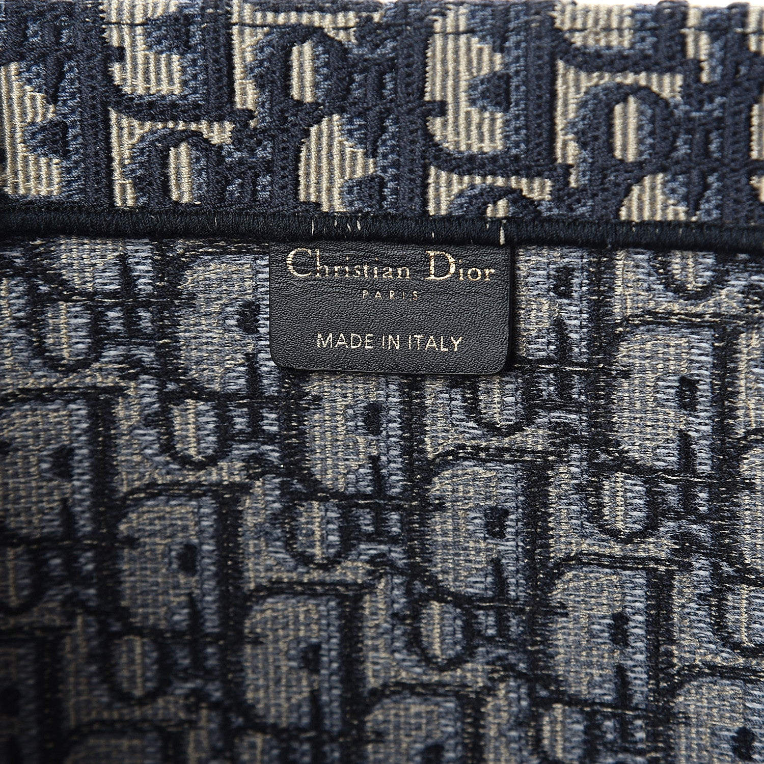 Christian Dior Oblique Book Tote Blue Multicolor 5 of 8