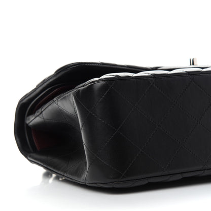 Chanel Lambskin Quilted Jumbo Double Flap Black 7 of 9