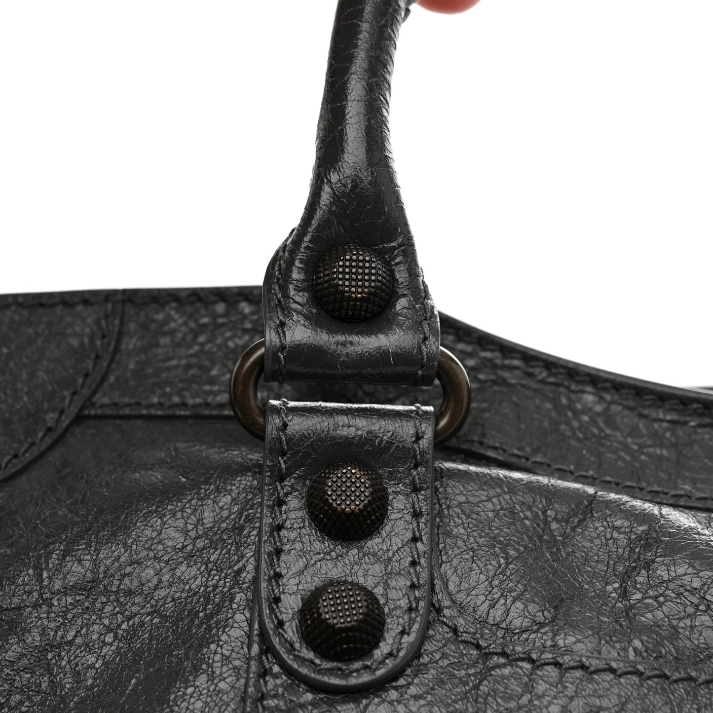 Agneau Giant 12 Gunmetal Hardware City Gris Fossile