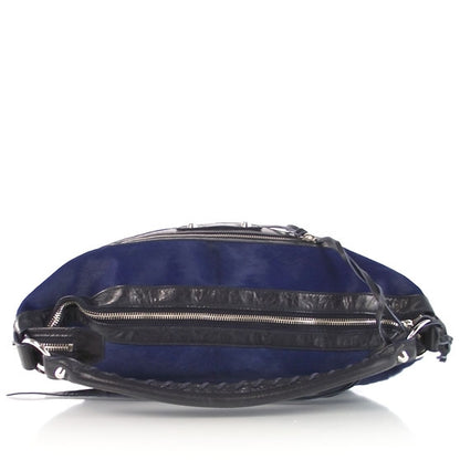 Balenciaga Pony Hair Day Hobo Cornflower Bleu 4 of 10