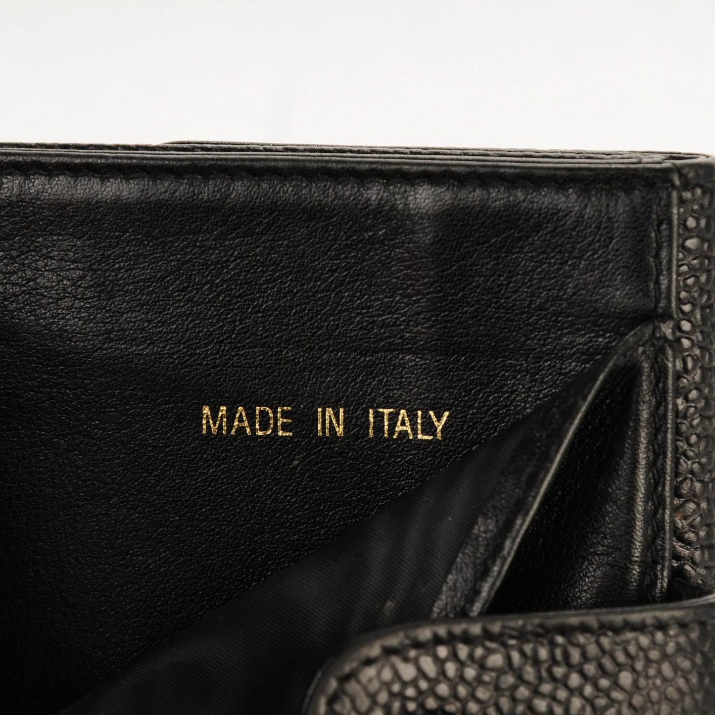 Caviar Timeless CC Compact French Wallet Black