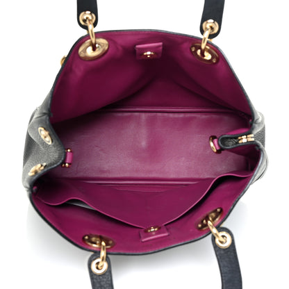 Christian Dior Bullcalf Medium Diorissimo Tote Black Rose Indien 5 of 12