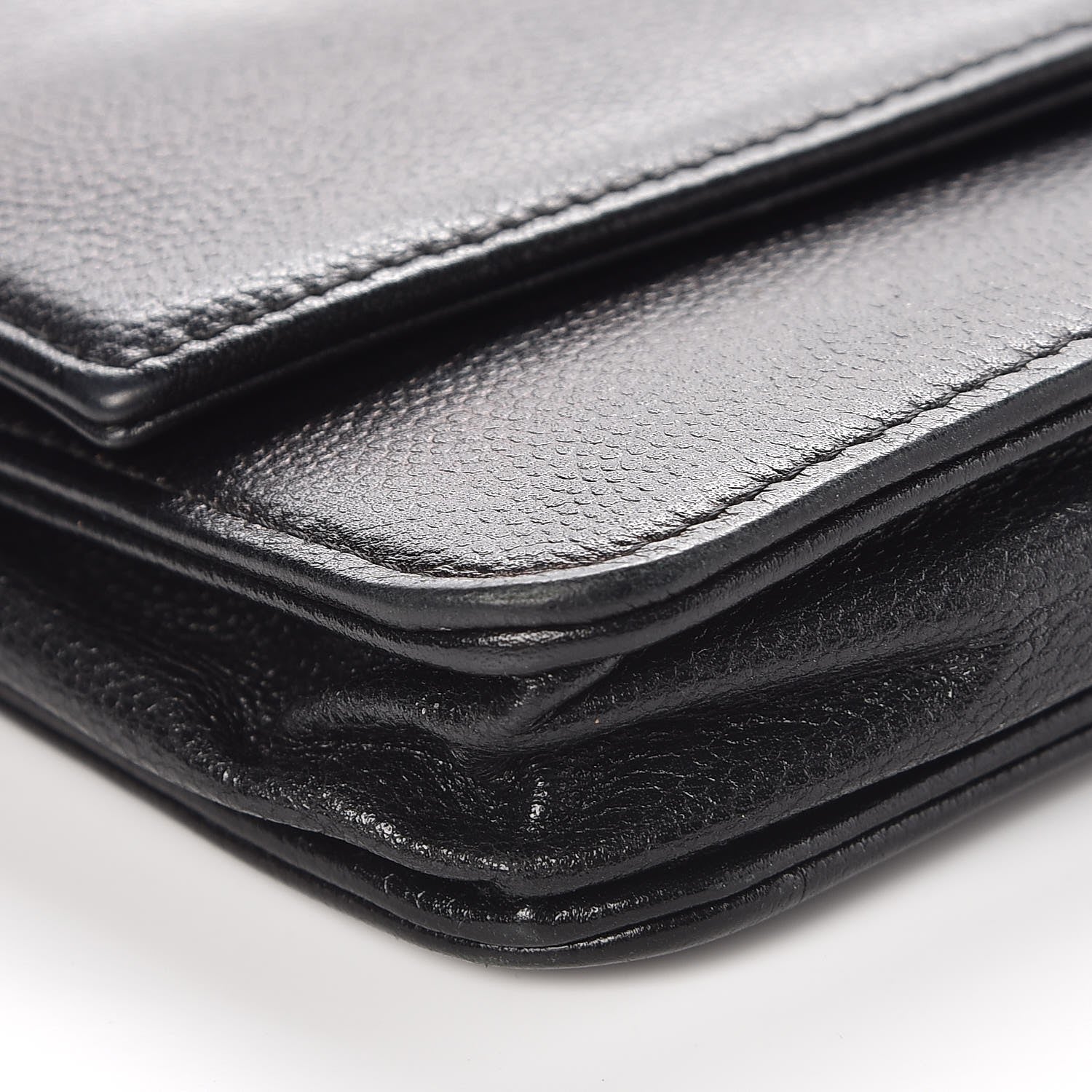 Chanel Caviar Sevruga Wallet On Chain WOC Black 9 of 10
