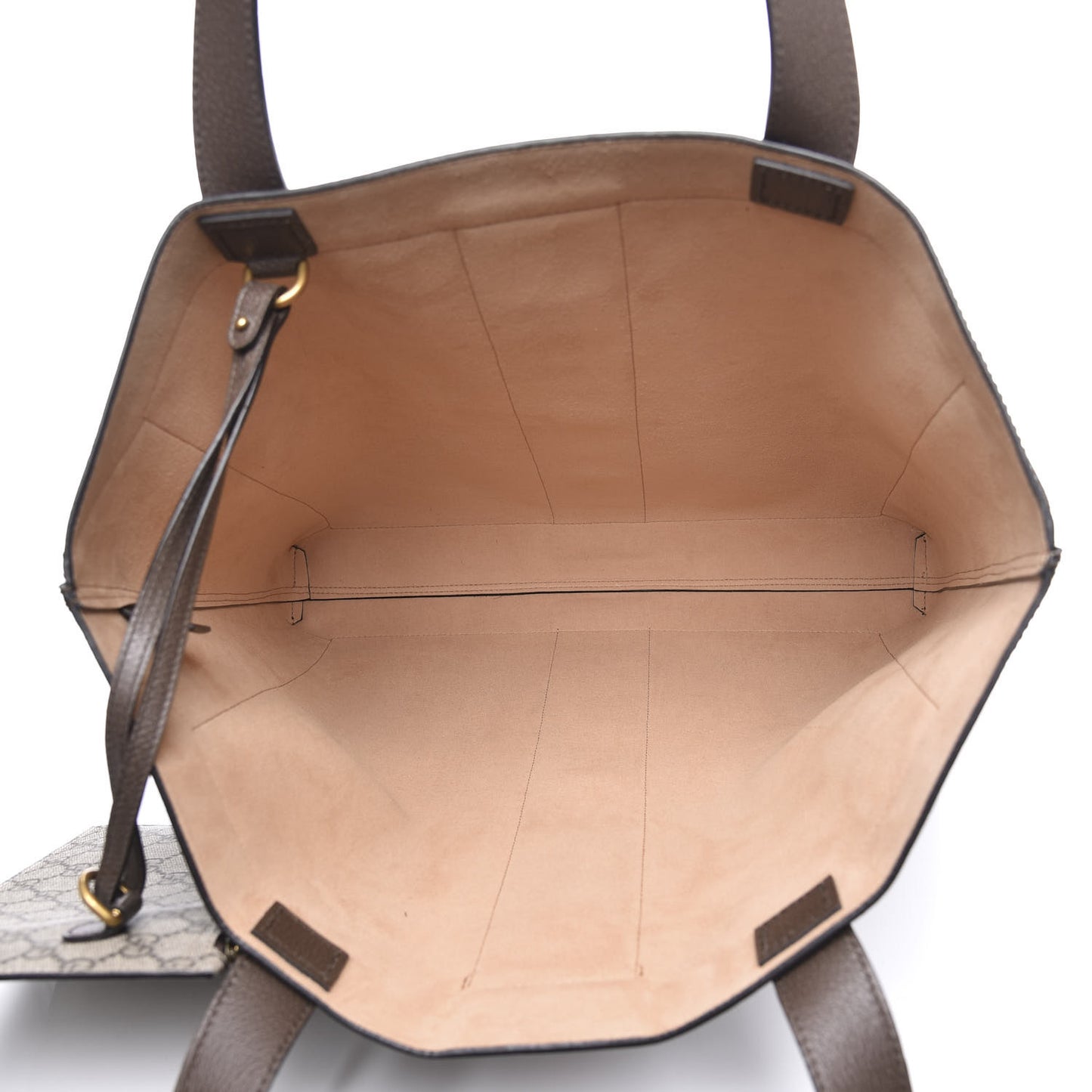 GG Supreme Monogram Web Large Ophidia Vertical Shopping Tote Brown