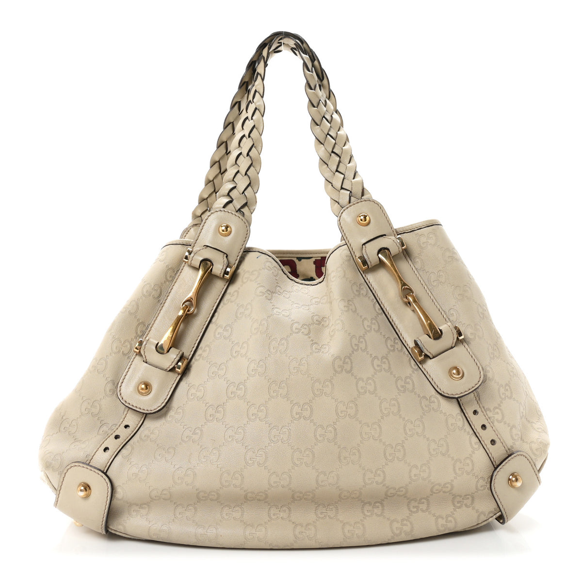 Gucci Guccissima Small Pelham Shoulder Bag Off White 1 of 10