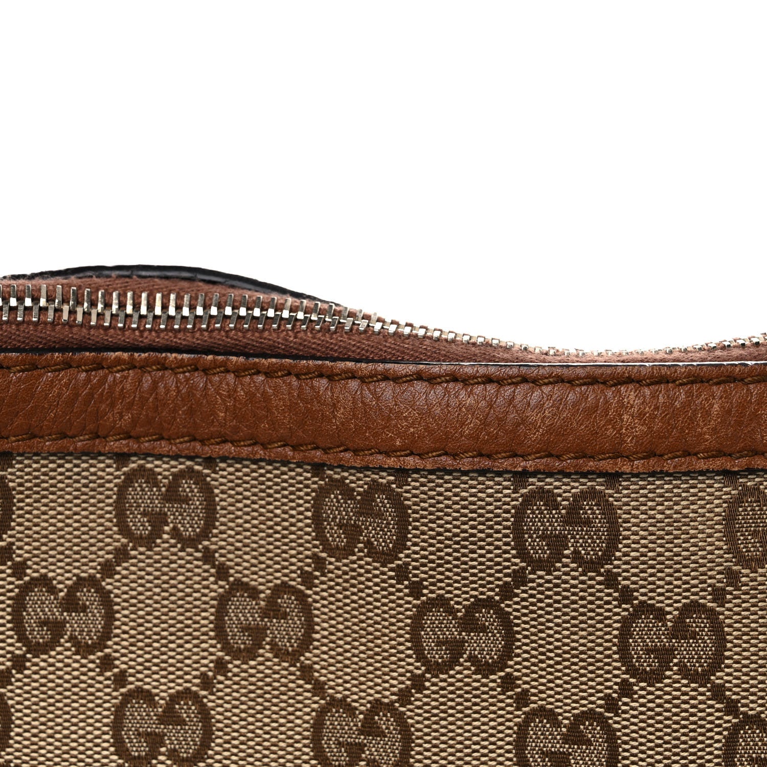 Gucci Monogram Cellarius Calfskin Medium Bella Hobo Beige Ebony Cuir 36 of 36
